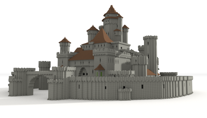 Huge Castle Minecraft Schematic