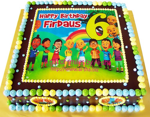 Birthday Cake Edible Image Upin & Ipin Kek Harijadi ...