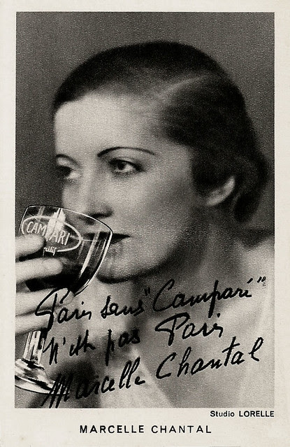 Marcelle Chantal, publicity for Campari