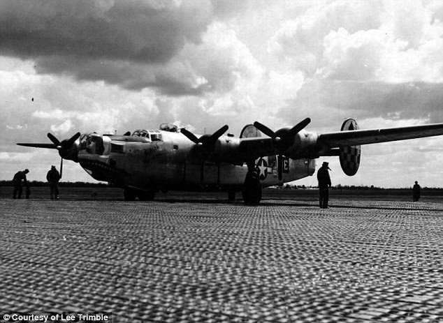 Landed: B-24 Liberator Judith Ann at Poltava on 12 April 1945.