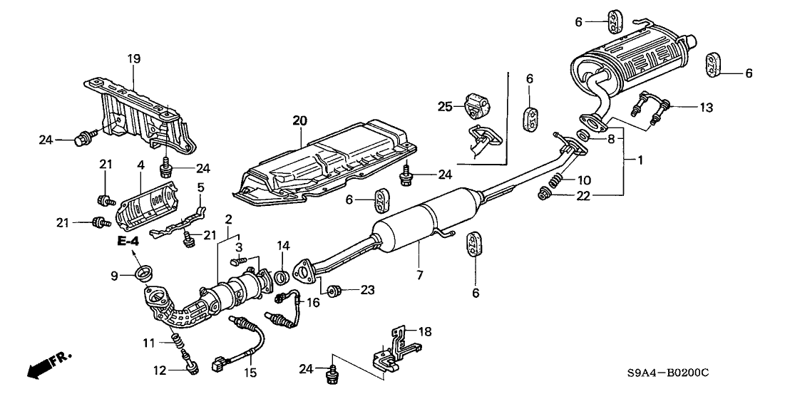2011 Honda Crv Exhaust System Diagram