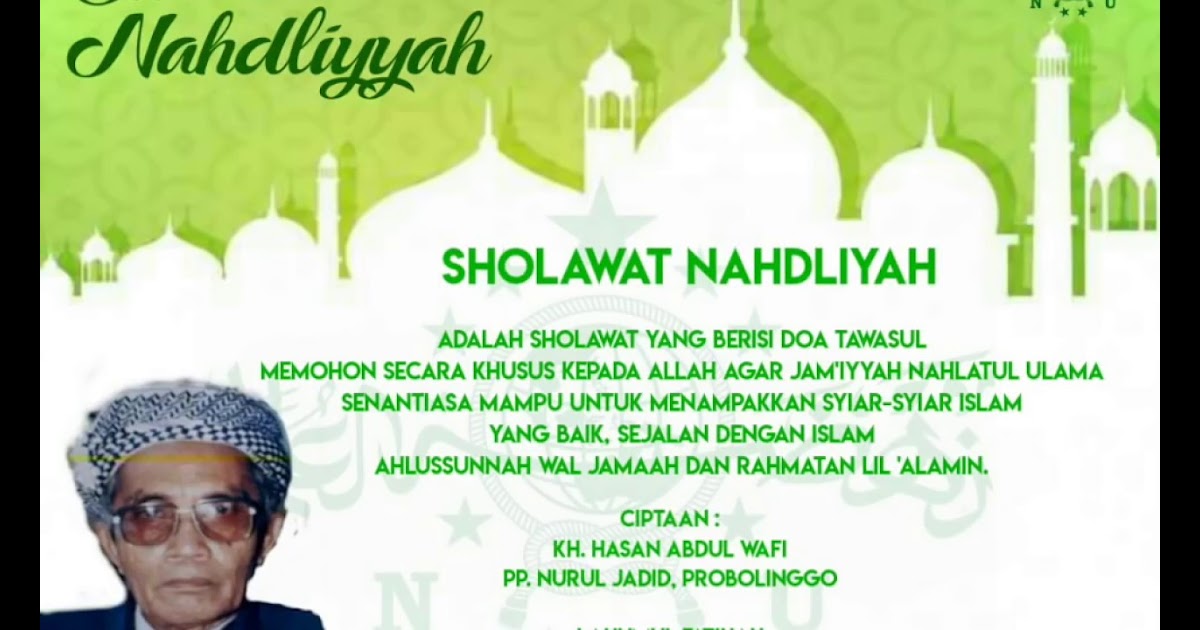 Lirik Sholawat Nahdliyah Nu Lengkap Lirik Latin Arab Dan Arti
