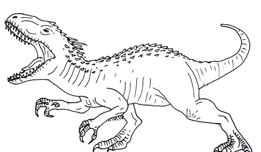 Super Coloring Pages Allosaurus Lautigamu