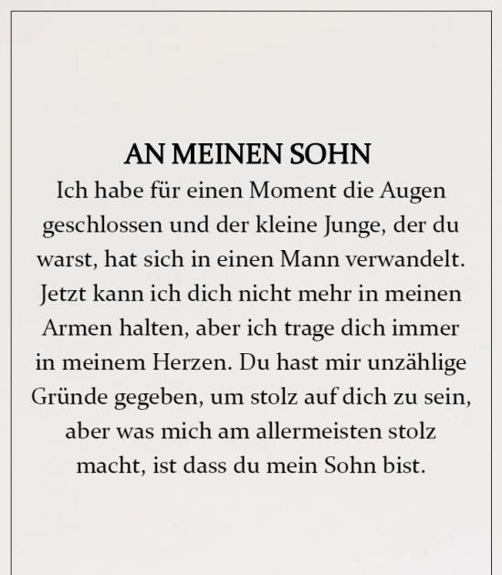 Cool Worte Einer Mutter An Ihren Sohn Zur Hochzeit