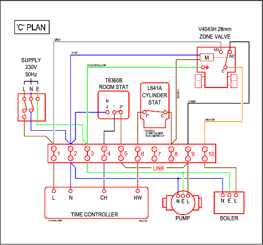 Wiring Diagram For Honeywell St6400c