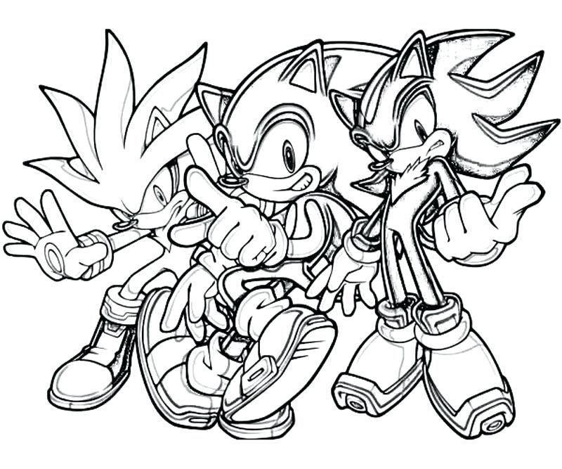 Dibujos Para Pintar De Sonic Boom - Para Colorear