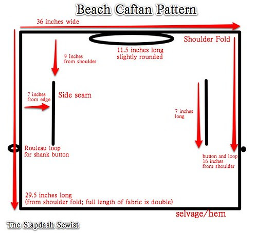 Beach Caftan Pattern