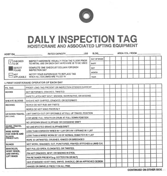 Welding Machine Daily Maintenance Checklist