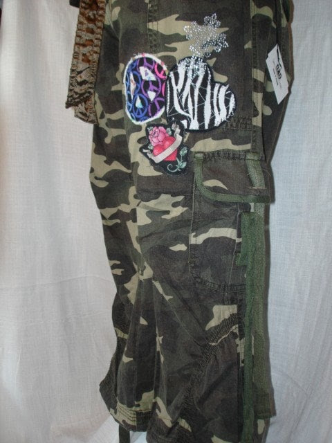 camo rag peace patch heart crop tattoo