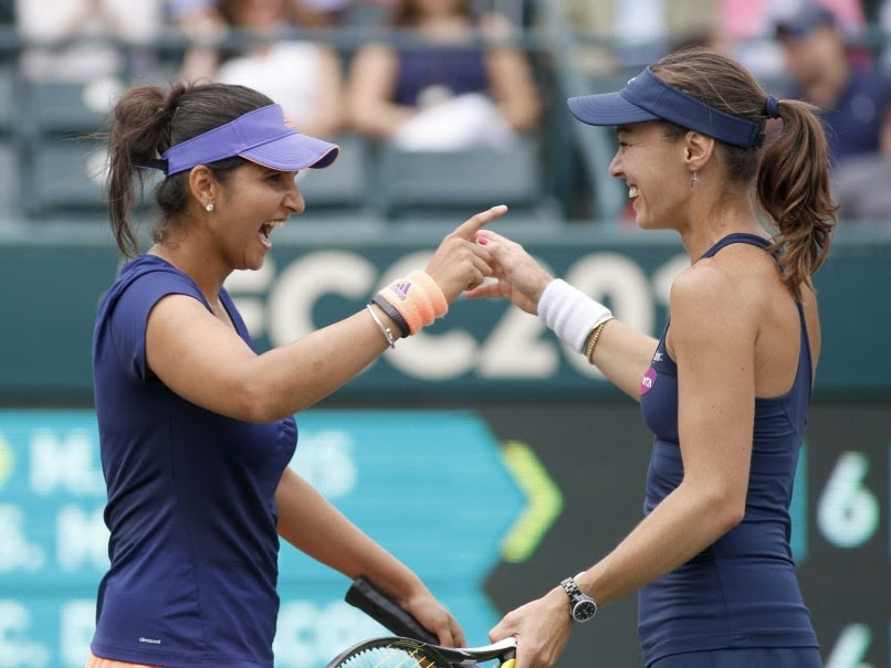 WTA US Open Doubles Finals M. Hingis/S. Mirza C. Dellacqua/Y