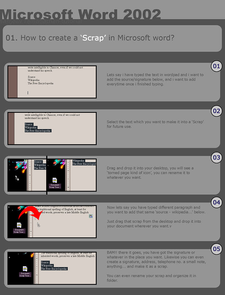 Creating a scrap in Microsoft word 2002.jpg