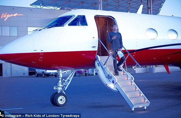Touching down in Las Vegas, Tyree Araya wrote: 'There are three types of people in this world. First, there are people who make things happen. Then there are people who watch things happen. Lastly, there are people who ask, what happened? Which do you want to be?'