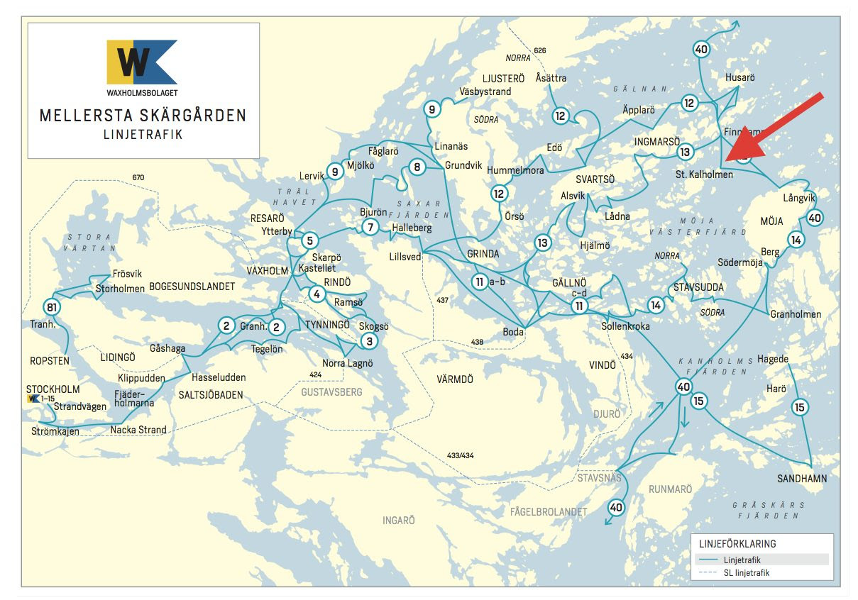 Waxholmsbolaget Karta | Karta