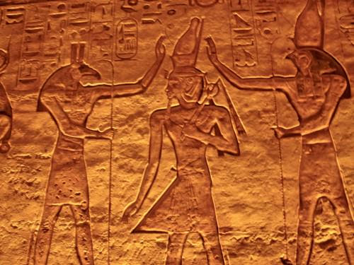 Set and Horus blessing Ramesses II