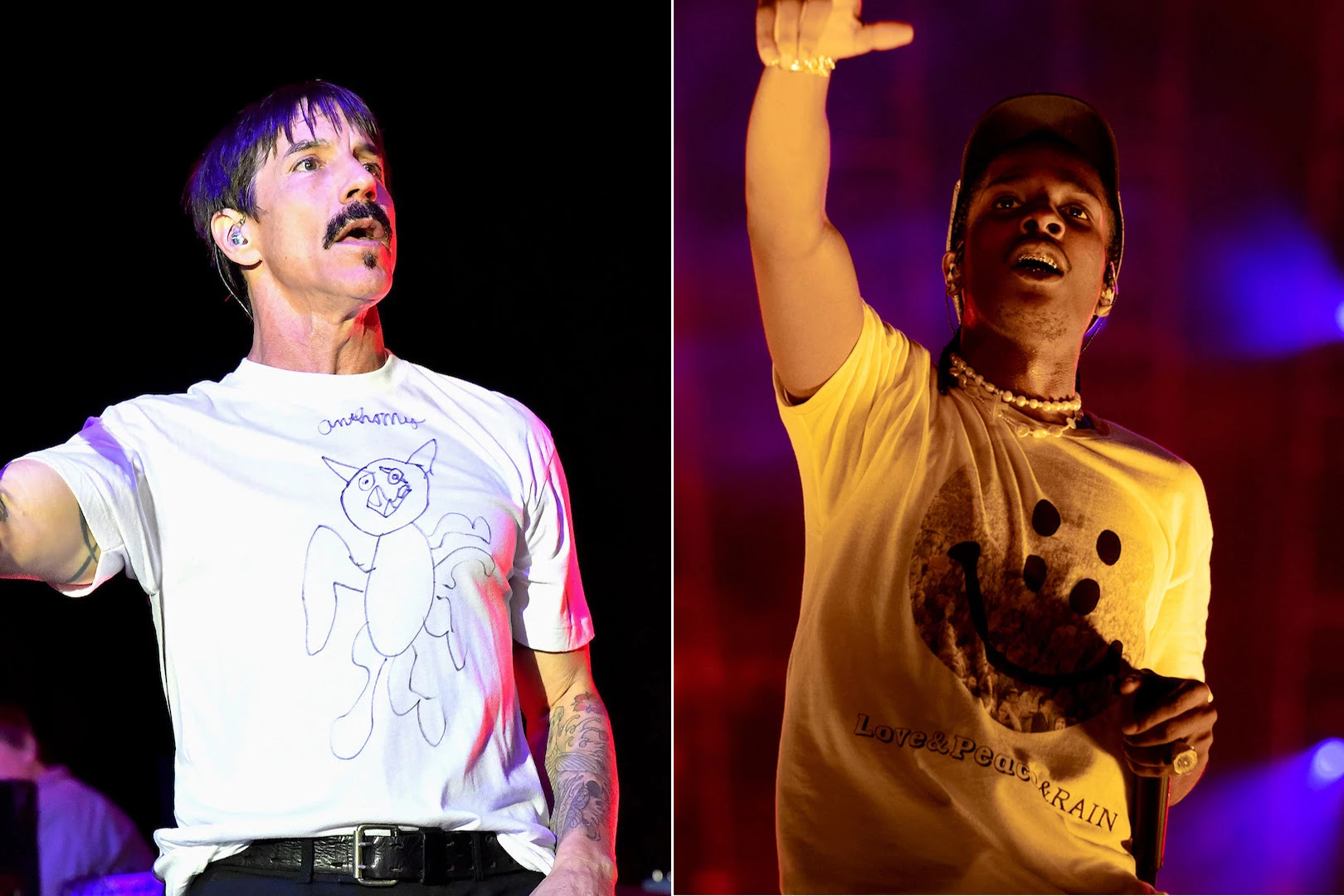 RHCP End Up Supporting ASAP Rocky After He Arrives Late to Show
