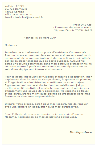 Lettre De Motivation Originale Finance