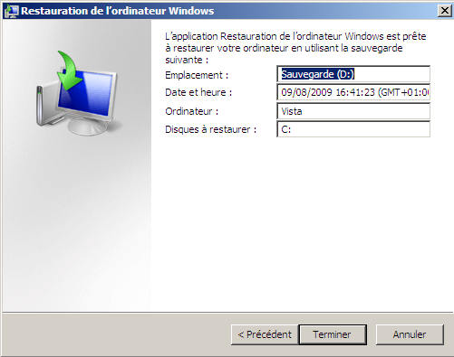 Tutoriel Centre Sauvegarde de Windows Vista/Seven