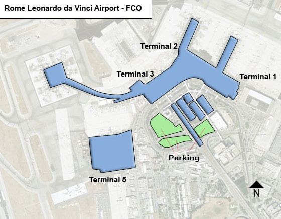 Rome International Airport Terminal Map | Map Of Beacon