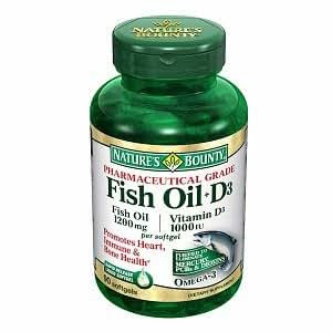 Amazon.com: Nature's Bounty Fish Oil + D3, 1200mg & 1000 IU, Softgels 90 ea: Health & Personal Care
