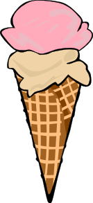 ice cream cone 2scoop