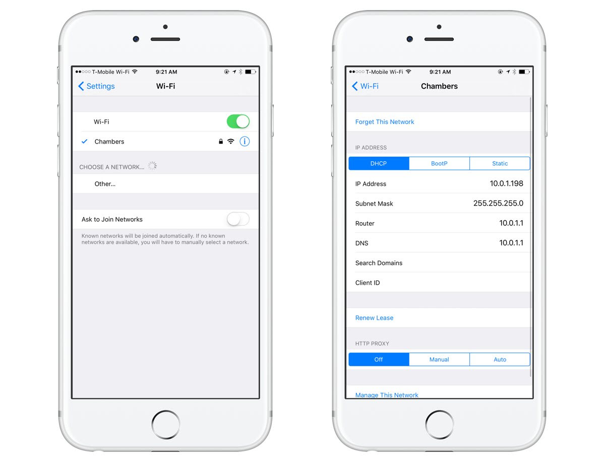 WIFI помощник iphone