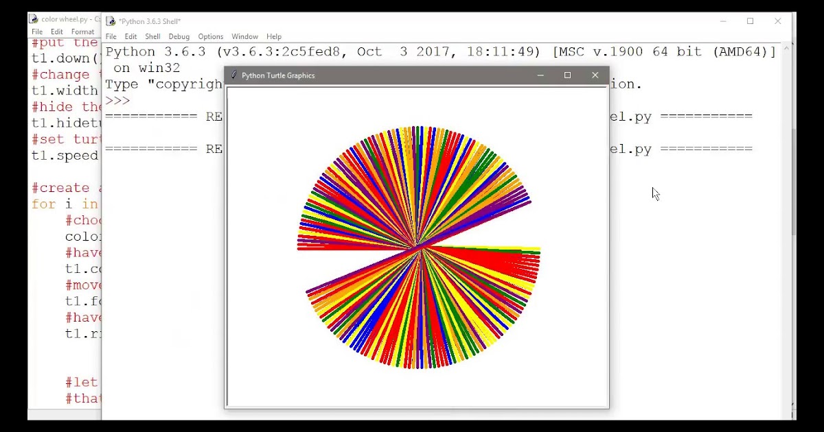 Python Colors / Creating a Simple Color Wheel in Python - YouTube