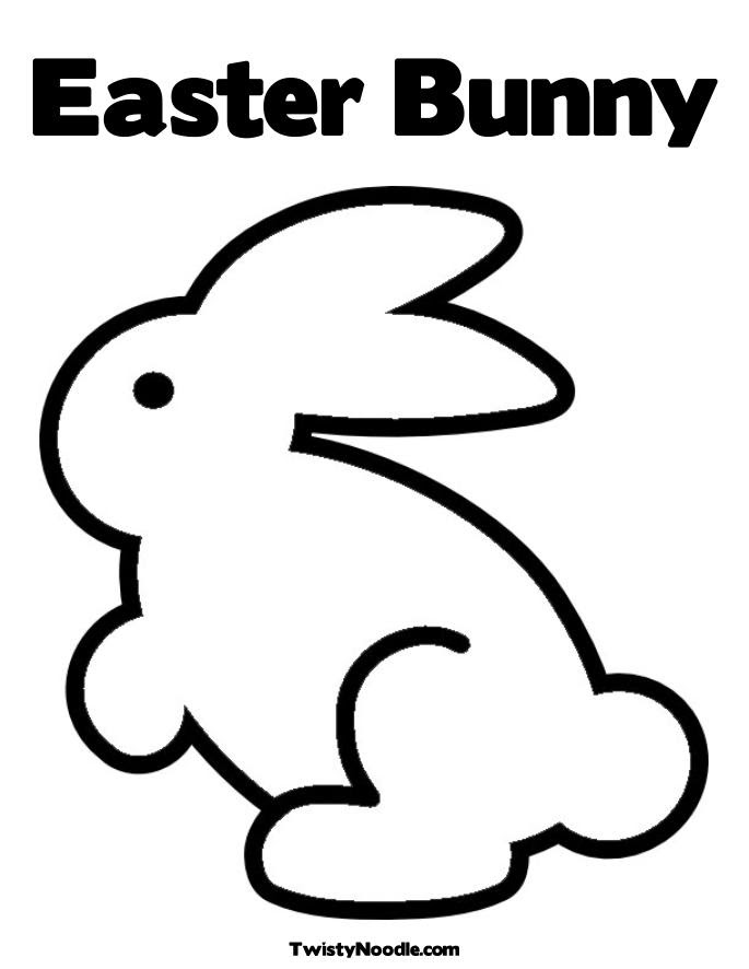 easter bunny coloring book pages | quiharsodic