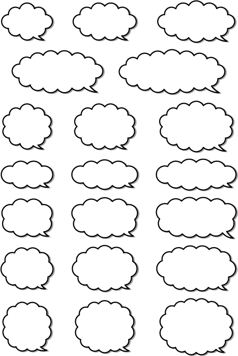 上吹き出し フリー素材 Ai 最高の花の画像