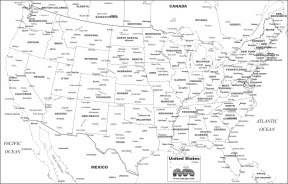 Print Out Usa Map | Time Zones Map World