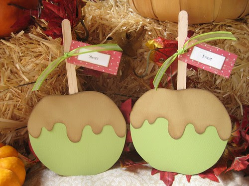 Caramel Apple Cards