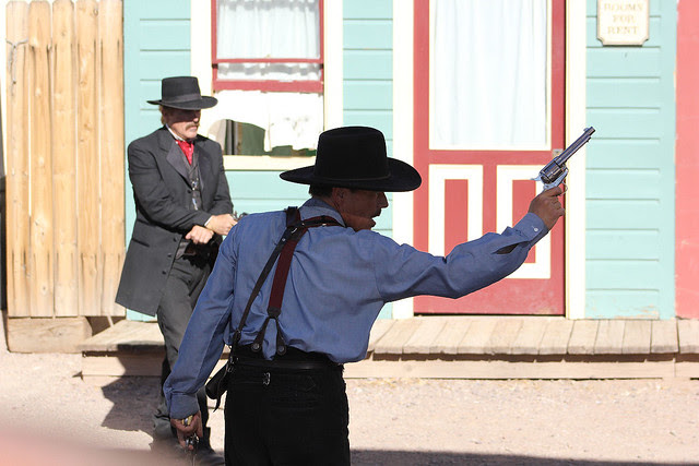 Morgan Earp and Doc Holliday