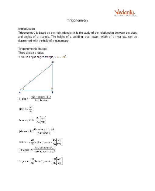 Trig Applications Geometry Chapter 8 Packet Key : Name ...