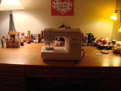 My sewing desk. Jan 11, 2009