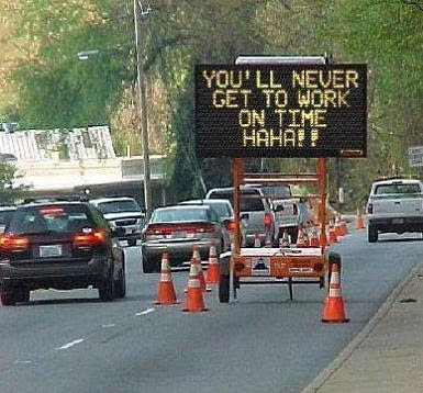 funny traffic sign