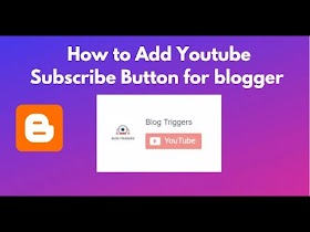 YouTube Subscribe Button: How to Add on Blogger Website