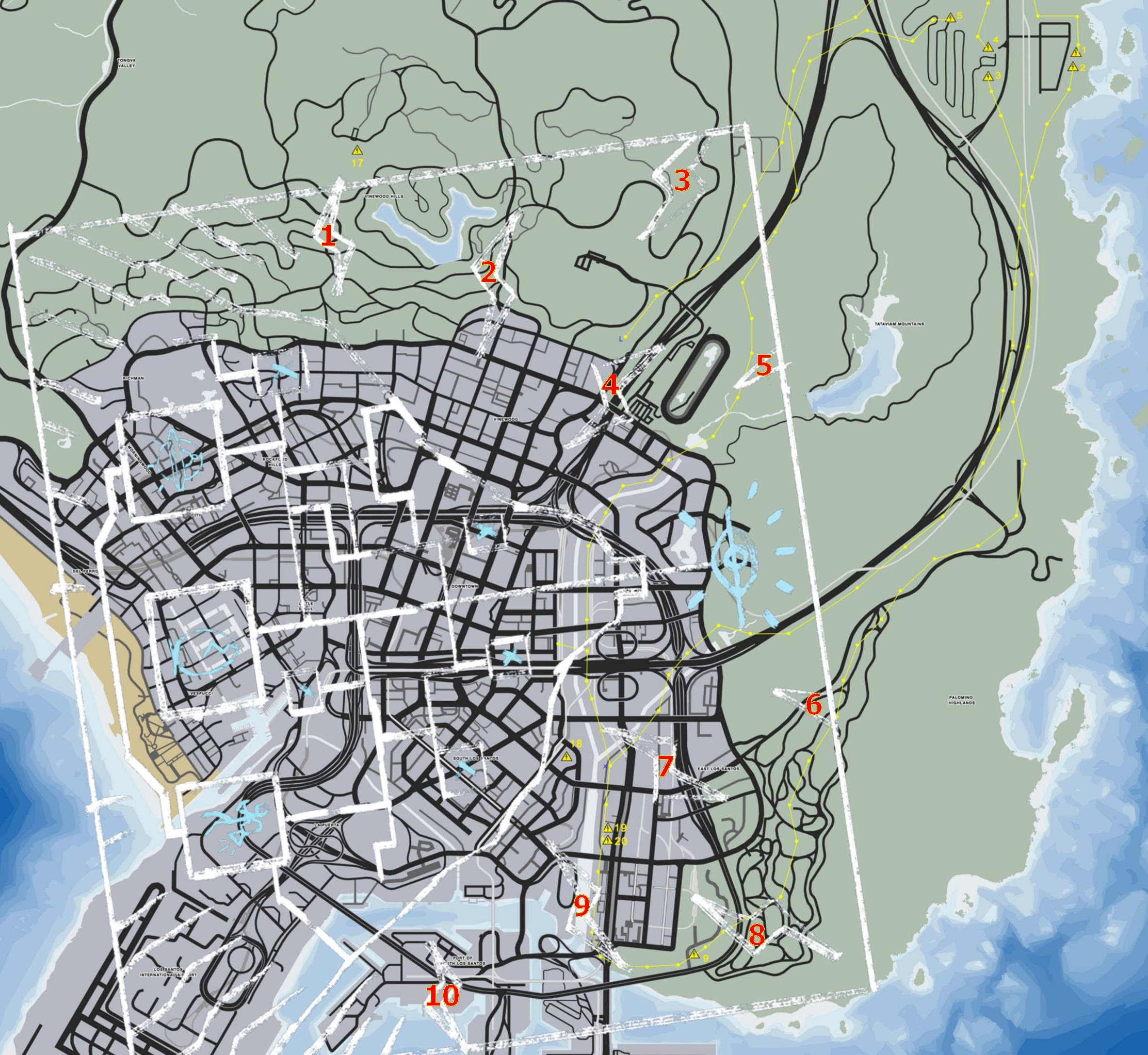 Los Santos Gta 5 Map With Icons | Images and Photos finder