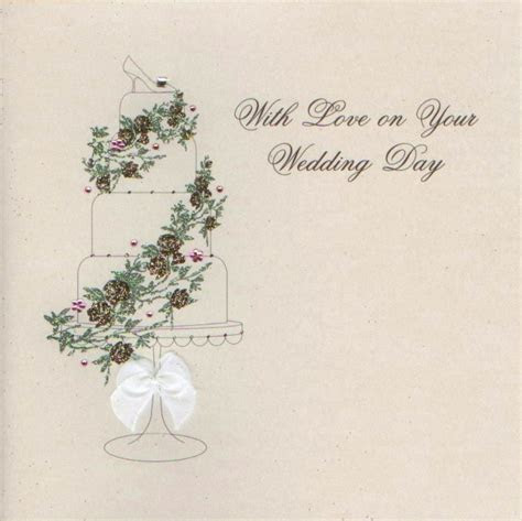 MojoLondon: With Love on Your Wedding Day Cake Card by MojoLondon: With Love on Your Wedding Day Cake Card by