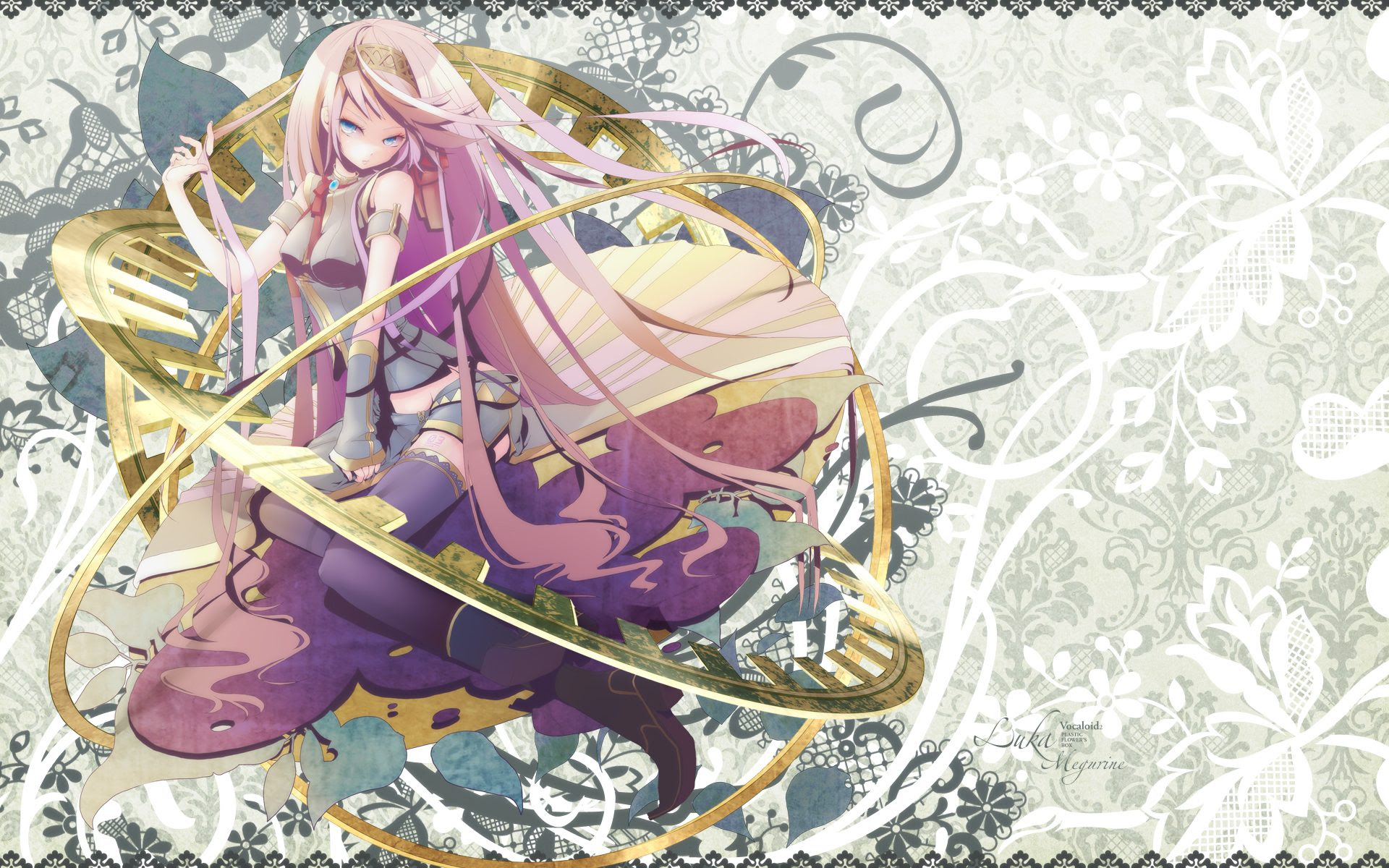 無料印刷可能巡音ルカ 壁紙 最高の花の画像