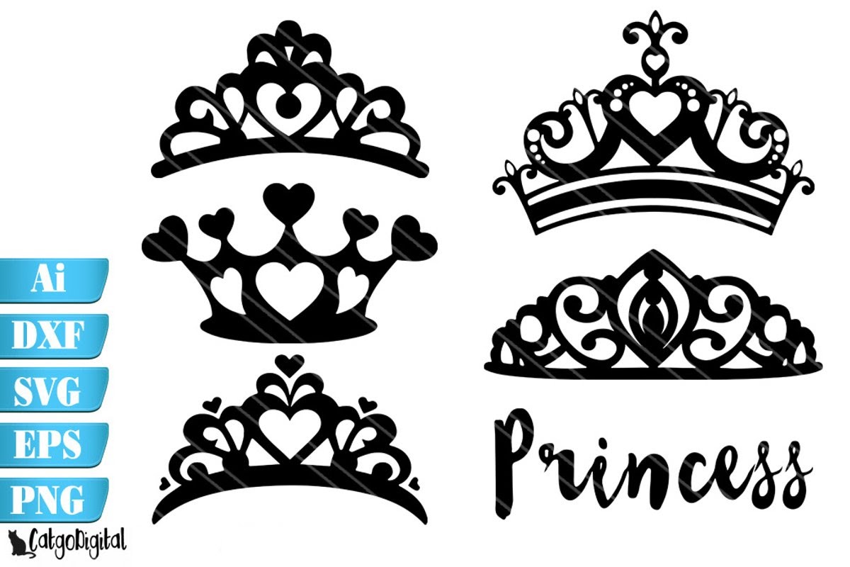 64 Princess Crown Svg SVG PNG EPS DXF File