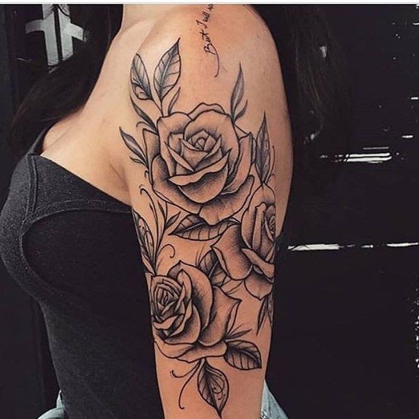 Rose Arm Rose Tattoo Designs For Girls - Tatto Pictures