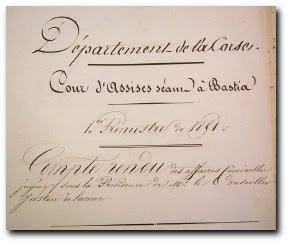 1851, Cour d'assises de Bastia, affaire Pompée Chiaroni