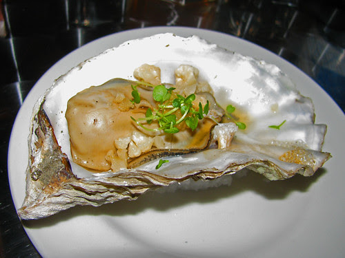 Giant Oyster with Habañero Pickled Cauliflower