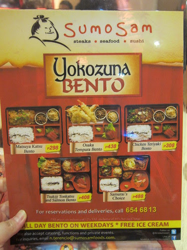 sumo sam bento menu