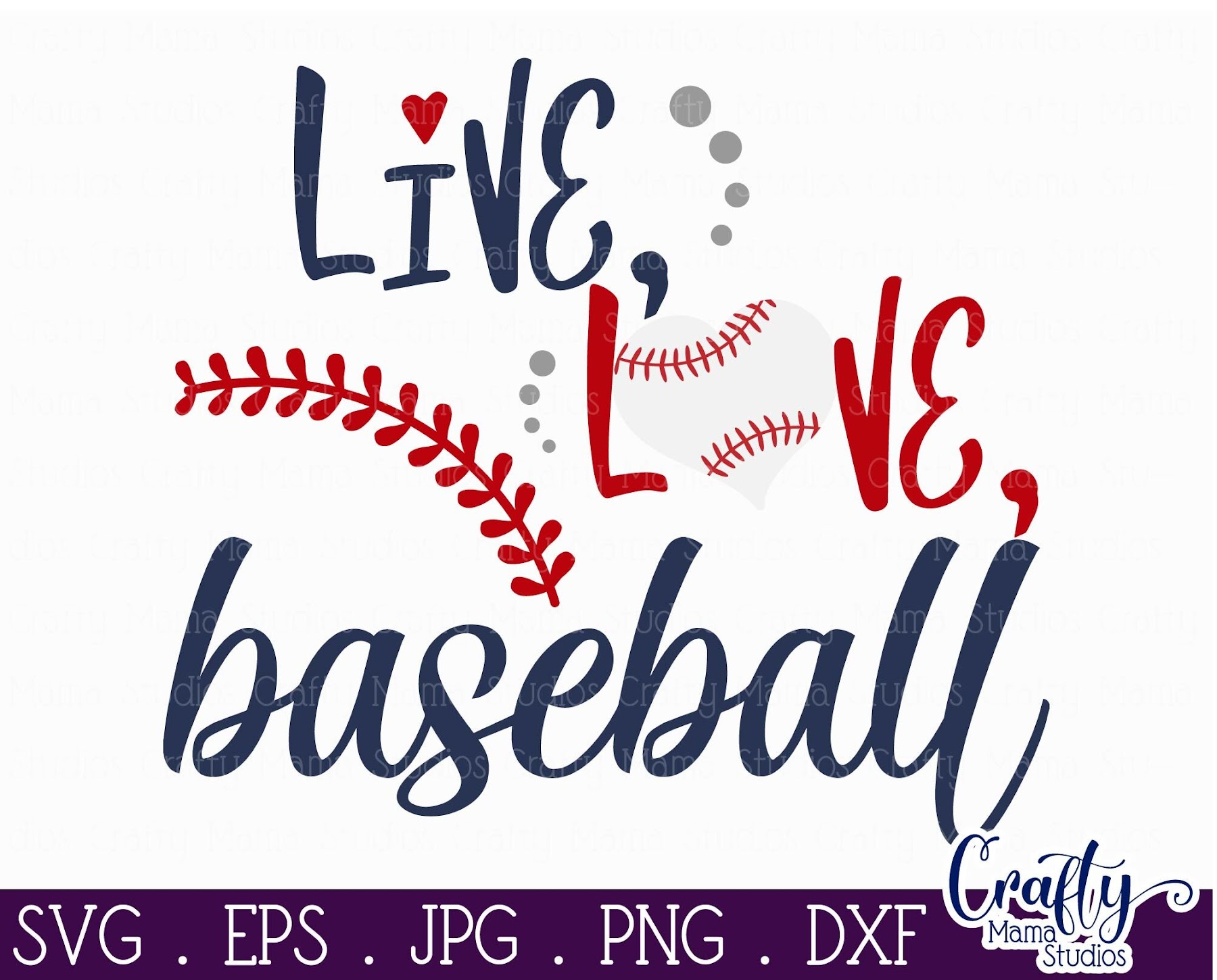 279 Love Baseball Svg SVG PNG EPS DXF File