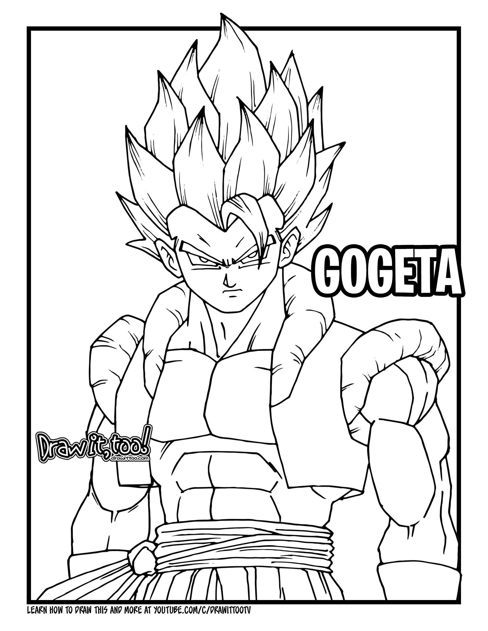 Dargoart Drawing Of Gogeta. - Dargoart Drawing Of Gogeta. / SSJ Gogeta