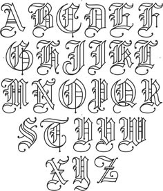 Abecedario Letras Goticas Para Dibujar - Bangumi Wallpaper