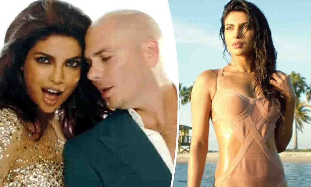 Priyanka Chopra slips into a swimsuit for Pitbull's new video 'Exotic ...