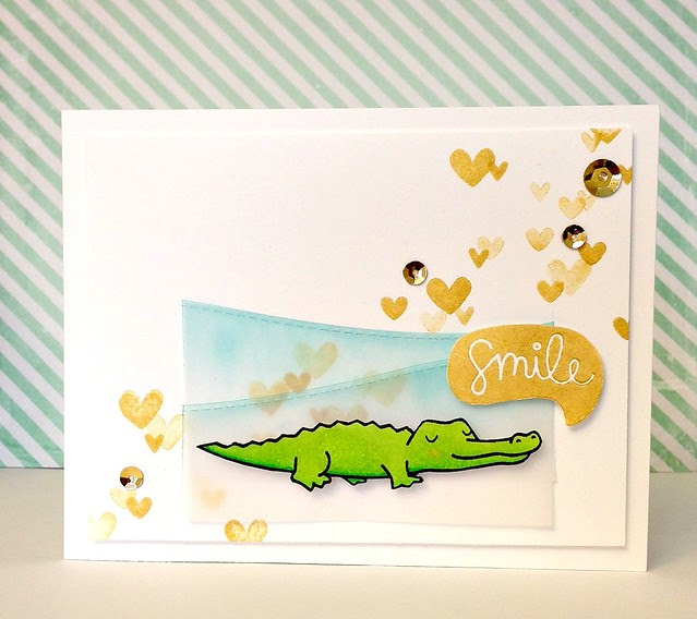smile (crocodile) card - ls