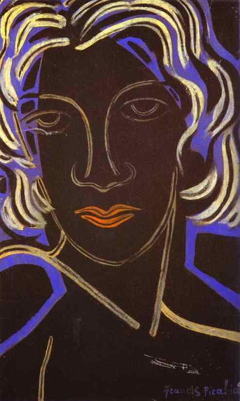 Francis Picabia - Face of a Woman.Visage de femme