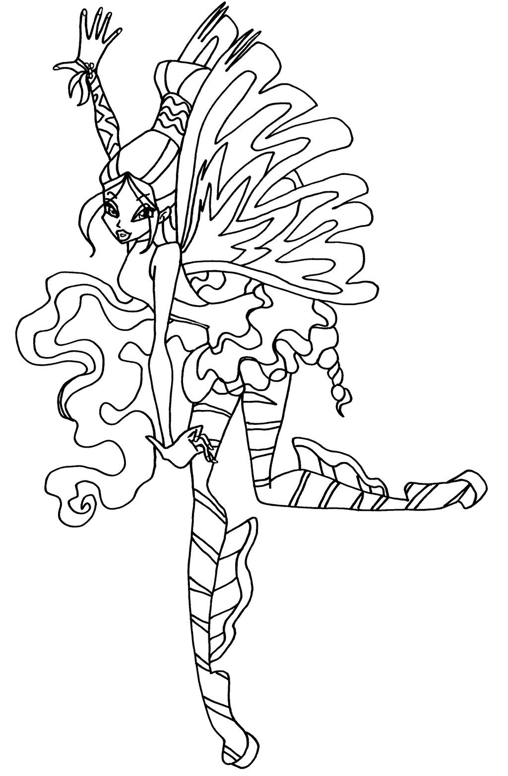 Download 285+ Cartoons Winx Club Winx Club Layla Coloring Pages PNG PDF